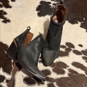 Jeffrey Campbell Black Cromwell Ankle Booties